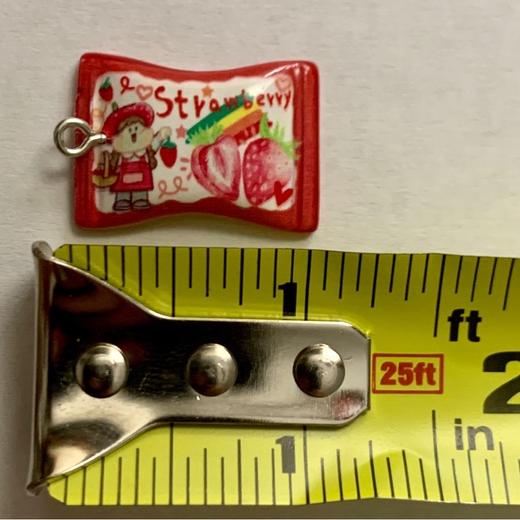Strawberry Packet Charm Pendant - Picture 8 of 8
